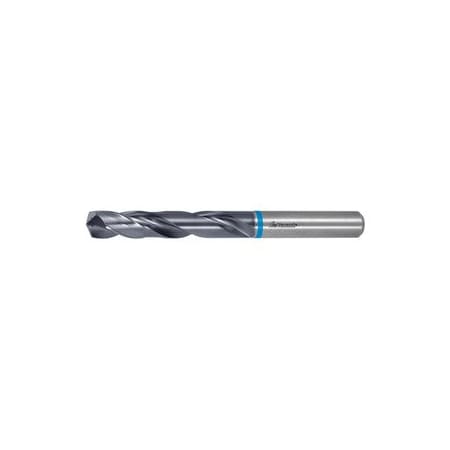 Solid Carbide Drill, 7.1 Mm Dia, 140 Deg Point Angle, TiAlN Coated, Plain Shank